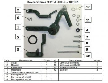 11 749 р. Замок КПП 4WD FORTUS 6MT  KIA Sportage  4 QL (2018-2022) рестайлинг  с доставкой в г. Воронеж. Увеличить фотографию 3