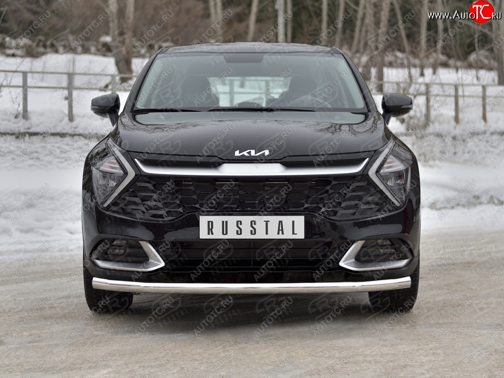 15 899 р. Защита переднего бампера (кроме STYLE и X-LINE, труба, d63мм.) SLITKOFF  KIA Sportage  5 NQ5 (2021-2025)  с доставкой в г. Воронеж