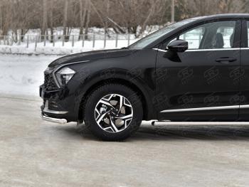 15 899 р. Защита переднего бампера (кроме STYLE и X-LINE, труба, d63мм.) SLITKOFF  KIA Sportage  5 NQ5 (2021-2025)  с доставкой в г. Воронеж. Увеличить фотографию 3