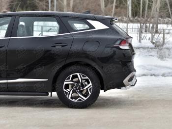 12 299 р. Защита заднего бампера (труба, d42, волна) SLITKOFF  KIA Sportage  5 NQ5 (2021-2025)  с доставкой в г. Воронеж. Увеличить фотографию 3