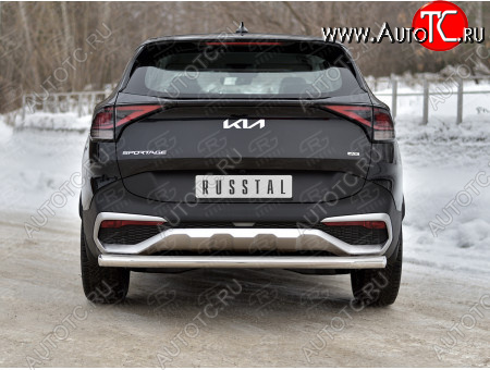 15 899 р. Защита заднего бампера (труба, d63) SLITKOFF  KIA Sportage  5 NQ5 (2021-2025)  с доставкой в г. Воронеж