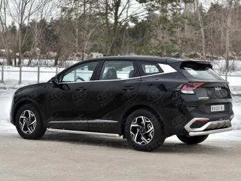 15 899 р. Защита заднего бампера (труба, d63) SLITKOFF  KIA Sportage  5 NQ5 (2021-2025)  с доставкой в г. Воронеж. Увеличить фотографию 4