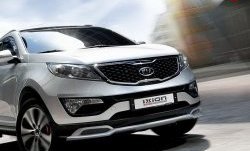 5 399 р. Накладка на передний бампер Ixion Style  KIA Sportage  3 SL (2010-2014) дорестайлинг (Неокрашенная)  с доставкой в г. Воронеж. Увеличить фотографию 7