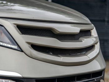 3 699 р. Решётка радиатора MV-Tuning  KIA Sportage  3 SL (2010-2016) дорестайлинг, рестайлинг (Неокрашенная, Без сетки)  с доставкой в г. Воронеж. Увеличить фотографию 4