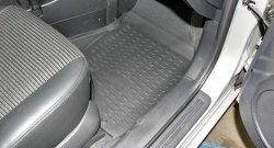 2 569 р. Коврики в салон Element 4 шт. (полиуретан)  KIA Sportage  2 JE,KM (2004-2008) дорестайлинг  с доставкой в г. Воронеж. Увеличить фотографию 3