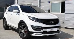 5 399 р. Накладка на передний бампер Ixion Style  KIA Sportage  3 SL (2010-2014) дорестайлинг (Неокрашенная)  с доставкой в г. Воронеж. Увеличить фотографию 5