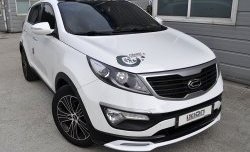 5 399 р. Накладка на передний бампер Ixion Style  KIA Sportage  3 SL (2010-2014) дорестайлинг (Неокрашенная)  с доставкой в г. Воронеж. Увеличить фотографию 6