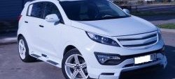 7 799 р. Накладка на передний бампер JSW Style  KIA Sportage  3 SL (2010-2014) дорестайлинг (Неокрашенная)  с доставкой в г. Воронеж. Увеличить фотографию 3
