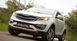 5 499 р. Диффузор переднего бампера RA KIA Sportage 3 SL дорестайлинг (2010-2014) (Поверхность глянец (под окраску), Неокрашенная)  с доставкой в г. Воронеж. Увеличить фотографию 4