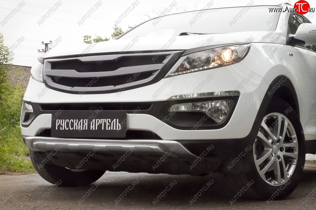 5 499 р. Диффузор переднего бампера RA KIA Sportage 3 SL дорестайлинг (2010-2014) (Поверхность глянец (под окраску), Неокрашенная)  с доставкой в г. Воронеж