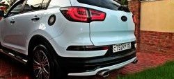 5 399 р. Накладка на задний бампер Ixion Style  KIA Sportage  3 SL (2010-2016) дорестайлинг, рестайлинг (Неокрашенная)  с доставкой в г. Воронеж. Увеличить фотографию 4