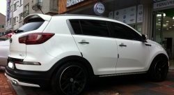 5 399 р. Накладка на задний бампер Ixion Style  KIA Sportage  3 SL (2010-2016) дорестайлинг, рестайлинг (Неокрашенная)  с доставкой в г. Воронеж. Увеличить фотографию 6