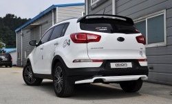 5 399 р. Накладка на задний бампер Ixion Style  KIA Sportage  3 SL (2010-2016) дорестайлинг, рестайлинг (Неокрашенная)  с доставкой в г. Воронеж. Увеличить фотографию 7