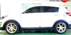 12 599 р. Пороги накладки JSW Style  KIA Sportage  3 SL (2010-2016) дорестайлинг, рестайлинг (Неокрашенные)  с доставкой в г. Воронеж. Увеличить фотографию 3