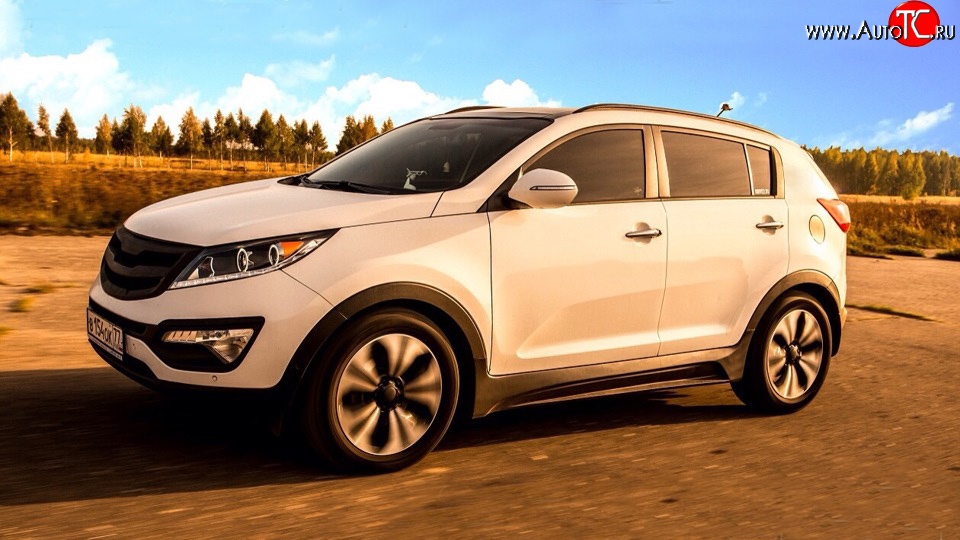 12 599 р. Пороги накладки JSW Style  KIA Sportage  3 SL (2010-2016) дорестайлинг, рестайлинг (Неокрашенные)  с доставкой в г. Воронеж