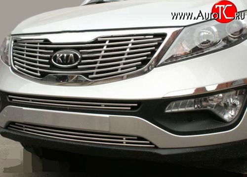 6 299 р. Декоративная вставка решетки радиатора Souz-96  KIA Sportage  3 SL (2010-2016) дорестайлинг, рестайлинг  с доставкой в г. Воронеж