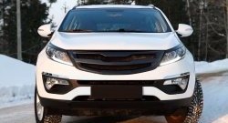 5 349 р. Решётка радиатора RA V2  KIA Sportage  3 SL (2010-2016) дорестайлинг, рестайлинг (С сеткой металлик, Неокрашенная)  с доставкой в г. Воронеж. Увеличить фотографию 4