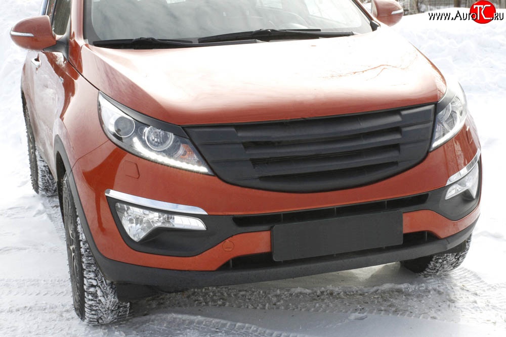 5 449 р. Решётка радиатора Reks  KIA Sportage  3 SL (2010-2016) дорестайлинг, рестайлинг (Неокрашенная)  с доставкой в г. Воронеж