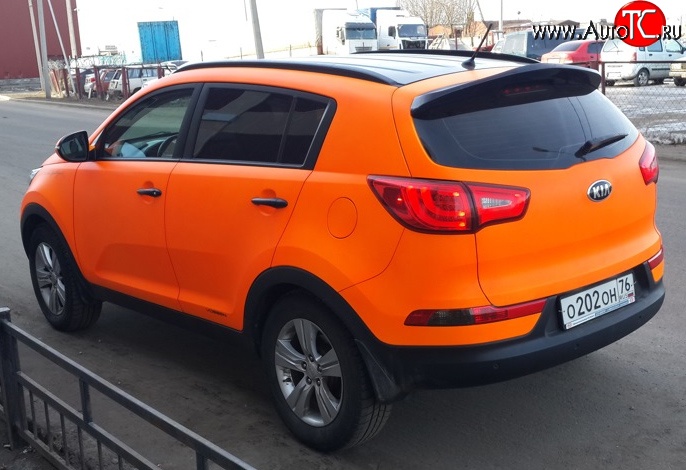3 199 р. Спойлер JSW  KIA Sportage  3 SL (2010-2016) дорестайлинг, рестайлинг (Неокрашенный)  с доставкой в г. Воронеж