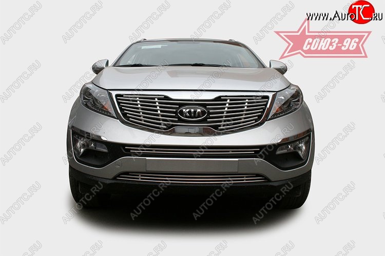 4 319 р. Декоративный элемент воздухозаборника Souz-96 (d10)  KIA Sportage  3 SL (2010-2014) дорестайлинг  с доставкой в г. Воронеж