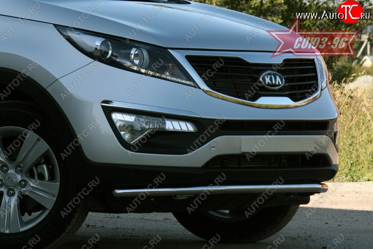 17 459 р. Защита переднего бампера одинарная Souz-96 (d42)  KIA Sportage  3 SL (2010-2014) дорестайлинг  с доставкой в г. Воронеж