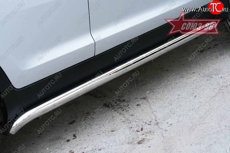 13 949 р. Защита порогов Souz-96 (d60)  KIA Sportage  3 SL (2010-2016) дорестайлинг, рестайлинг  с доставкой в г. Воронеж