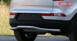11 159 р. Защита заднего бампера Souz-96 (d60)  KIA Sportage  3 SL (2010-2016) дорестайлинг, рестайлинг  с доставкой в г. Воронеж. Увеличить фотографию 3