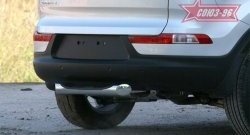 12 914 р. Защита заднего бампера с проступью Souz-96 (d76)  KIA Sportage  3 SL (2010-2016) дорестайлинг, рестайлинг  с доставкой в г. Воронеж. Увеличить фотографию 2