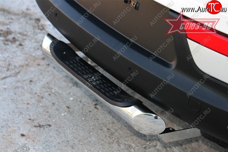 12 914 р. Защита заднего бампера с проступью Souz-96 (d76)  KIA Sportage  3 SL (2010-2016) дорестайлинг, рестайлинг  с доставкой в г. Воронеж