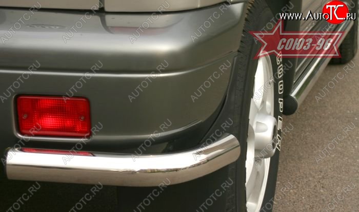 5 984 р. Защита задняя из боковых уголков Souz-96 (d60)  KIA Sportage  1 JA (1993-2006)  с доставкой в г. Воронеж