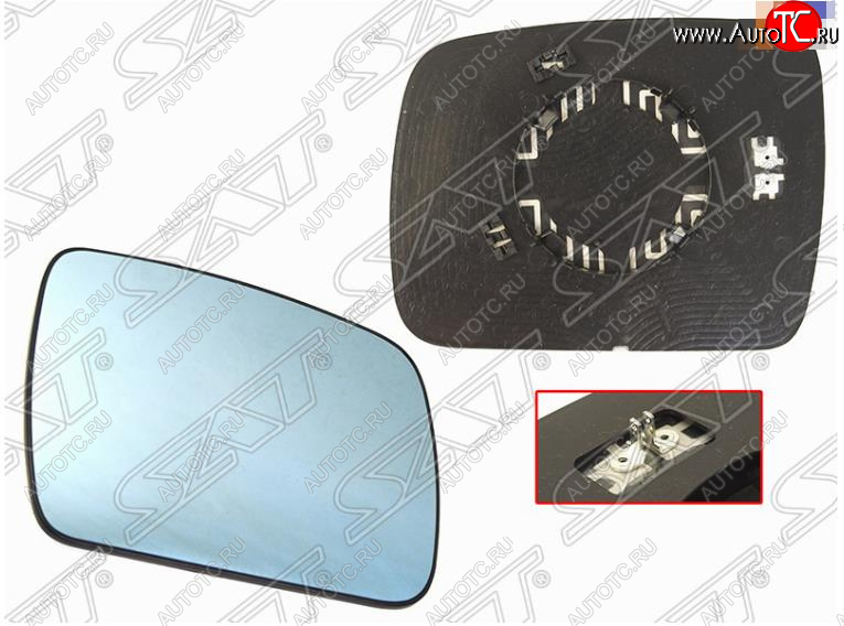 1 599 р. Правое полотно зеркала SAT (асферическое с обогревом) Land Rover Freelander L359 дорестайлинг (2006-2010)  с доставкой в г. Воронеж