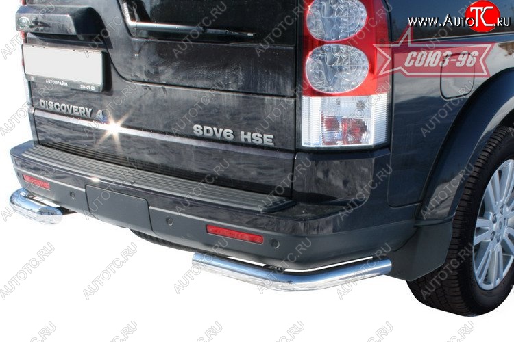 11 249 р. Защита заднего бампера Souz-96 (d60)  Land Rover Discovery  4 L319 (2009-2016)  с доставкой в г. Воронеж