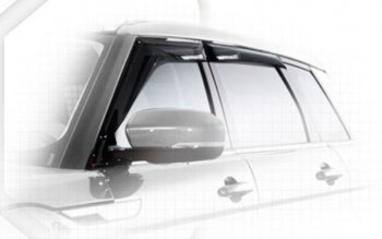 Дефлектора окон CA-Plastiс Land Rover Range Rover Evoque 1 L538 дорестайлинг 5 дв. (2011-2015) (Classic полупрозрачный, Без хром.молдинга)