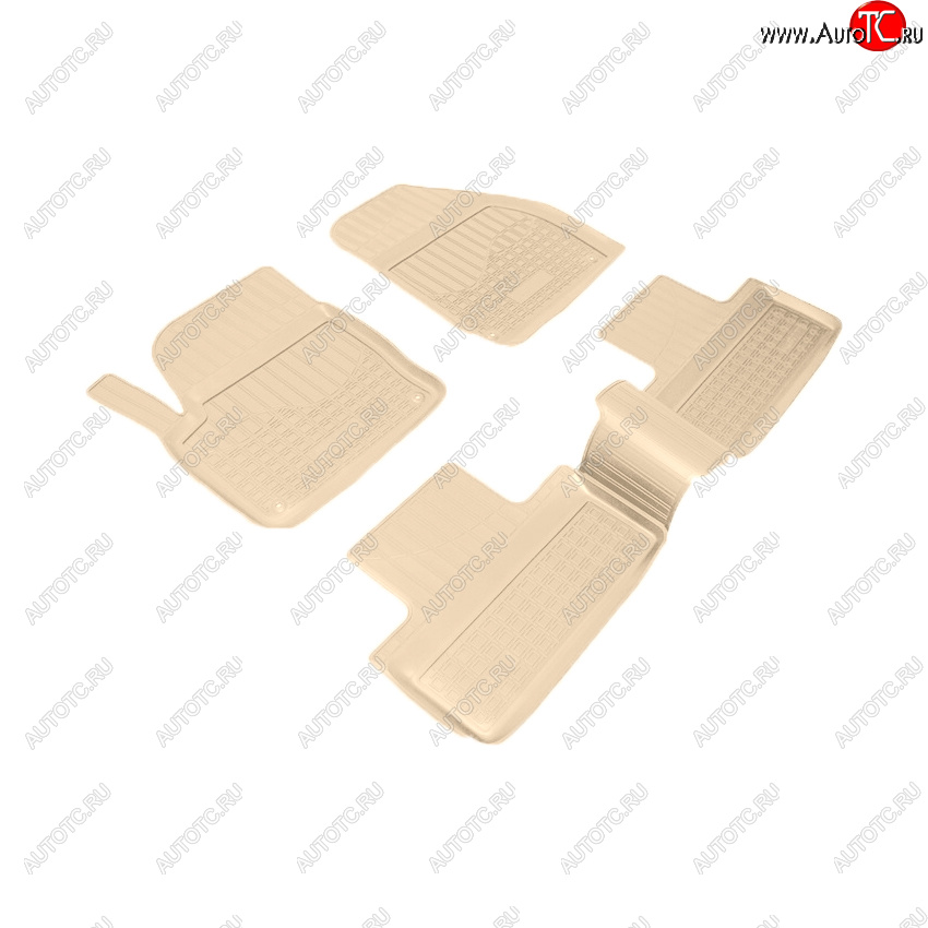 3 589 р. Коврики салона Norplast Unidec Land Rover Range Rover Evoque 1 L538 дорестайлинг 5 дв. (2011-2015) (Цвет: бежевый)  с доставкой в г. Воронеж