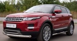 15 999 р. Одинарная защита переднего бампера диаметром 76 мм (Prestige u Pure) SLITKOFF Land Rover Range Rover Evoque 1 L538 дорестайлинг 5 дв. (2011-2015)  с доставкой в г. Воронеж. Увеличить фотографию 4