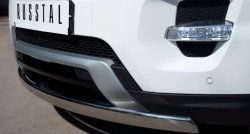 12 999 р. Защита переднего бампера (Ø75х42 мм, нержавейка, Dynamic) Russtal Land Rover Range Rover Evoque 1 L538 дорестайлинг 5 дв. (2011-2015)  с доставкой в г. Воронеж. Увеличить фотографию 3