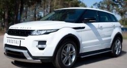 12 999 р. Защита переднего бампера (Ø75х42 мм, нержавейка, Dynamic) Russtal Land Rover Range Rover Evoque 1 L538 дорестайлинг 5 дв. (2011-2015)  с доставкой в г. Воронеж. Увеличить фотографию 4