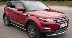 70 999 р. Защита порогов из круглой трубы диаметром 63 мм (Prestige u Pure) Russtal Land Rover Range Rover Evoque 1 L538 дорестайлинг 5 дв. (2011-2015) (Защита порогов с со скосами на торцах (вариант 1))  с доставкой в г. Воронеж. Увеличить фотографию 12