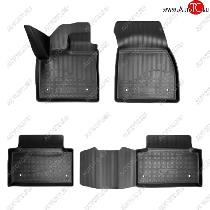 2 899 р. Коврики салонные Noplast  Land Rover Range Rover Evoque  2 L551 (2018-2025) (Черные)  с доставкой в г. Воронеж