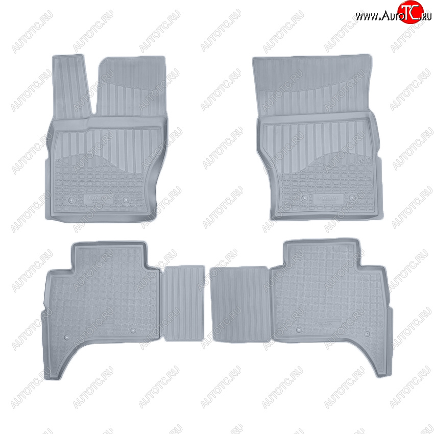 3 799 р. Коврики салона Norplast Unidec  Land Rover Range Rover Sport  2 L494 (2013-2025) дорестайлинг, рестайлинг (Цвет: серый)  с доставкой в г. Воронеж