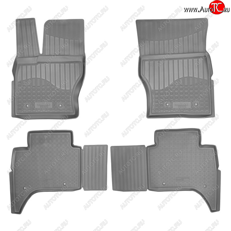 3 199 р. Комплект ковриков в салон Norplast Unidec  Land Rover Range Rover Sport  2 L494 (2013-2025) дорестайлинг, рестайлинг (Цвет: черный)  с доставкой в г. Воронеж