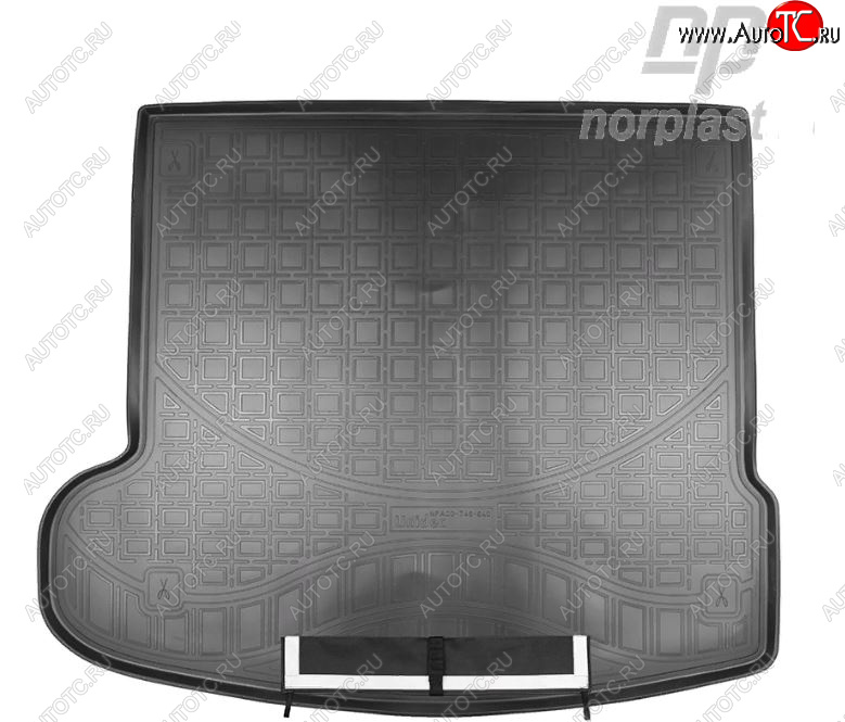 3 499 р. Коврик багажника Norplast Unidec  Land Rover Range Rover Velar  1 L560 (2017-2025) (Черный, с погрузочным ковриком (фартуком))  с доставкой в г. Воронеж