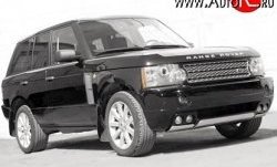 23 049 р. Накладка Verge на передний бампер Land Rover Range Rover 3 L322 дорестайлинг (2002-2006) (Неокрашенная)  с доставкой в г. Воронеж. Увеличить фотографию 2