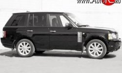 24 199 р. Накладка Verge на задний бампер Land Rover Range Rover 3 L322 дорестайлинг (2002-2006) (Неокрашенная)  с доставкой в г. Воронеж. Увеличить фотографию 3