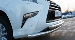 22 549 р. Защита переднего бампера (2 трубыØ63 мм, нержавейка) SLITKOFF  Lexus GX460  J150 (2013-2022) 1-ый рестайлинг, 2-ой рестайлинг  с доставкой в г. Воронеж. Увеличить фотографию 3