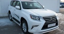17 999 р. Защита переднего бампера (Ø63 мм волна, нержавейка) SLITKOFF  Lexus GX460  J150 (2013-2022) 1-ый рестайлинг, 2-ой рестайлинг  с доставкой в г. Воронеж. Увеличить фотографию 3