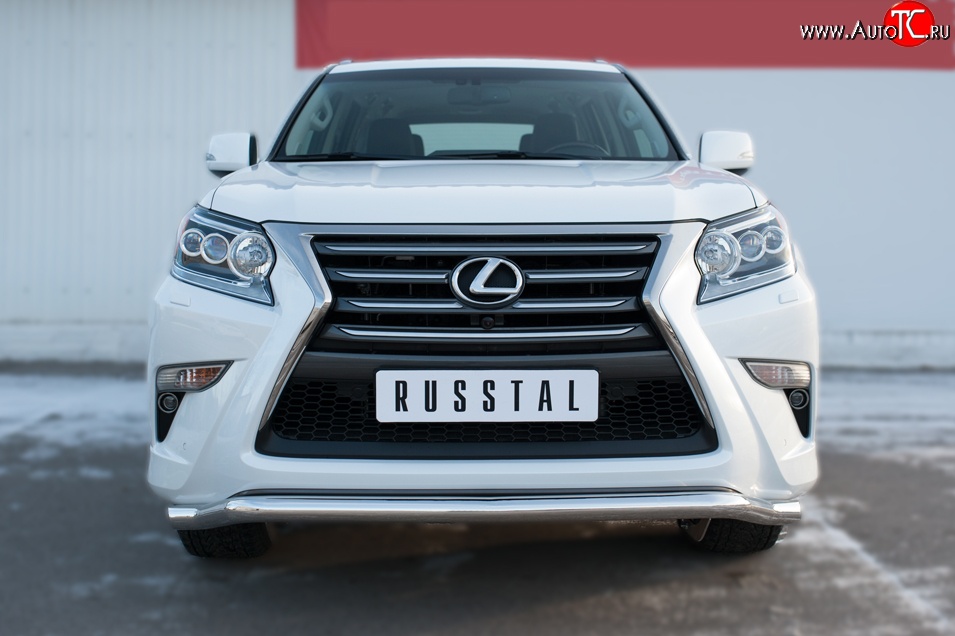 17 999 р. Защита переднего бампера (Ø63 мм волна, нержавейка) SLITKOFF  Lexus GX460  J150 (2013-2022) 1-ый рестайлинг, 2-ой рестайлинг  с доставкой в г. Воронеж