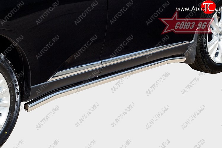 17 819 р. Защита порогов Souz-96 (d60) Lexus RX 270 AL20 дорестайлинг (2015-2019)  с доставкой в г. Воронеж