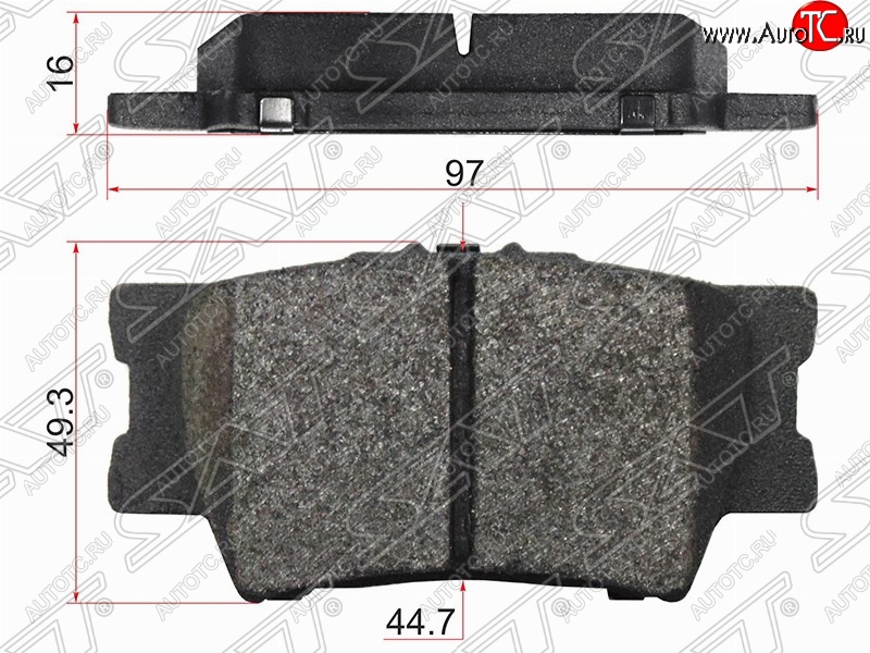 789 р. Колодки тормозные задние SAT Toyota Camry XV55 1-ый рестайлинг (2014-2017)  с доставкой в г. Воронеж