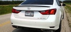 3 399 р. Лип спойлер F-Sport  Lexus GS250  L10 (2011-2016) (Неокрашенный)  с доставкой в г. Воронеж. Увеличить фотографию 7